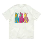 Cats & StarのReplicant Shimashima オーガニックコットンTシャツ