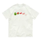 ☀️ひなたぼっくすの🍉スイカの満ち欠け(写真) Organic Cotton T-Shirt