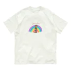 YellowSeed　by　MackPicasso　　のlove is lovel　【虹】 Organic Cotton T-Shirt