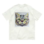 wak/oのくれよんねこ/愛されて育った猫 オーガニックコットンTシャツ