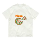 mocha_jasmine_shopの美味しいピザが食べたいな オーガニックコットンTシャツ