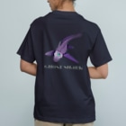 LalaHangeulのGhost Shark バックプリント Organic Cotton T-Shirt