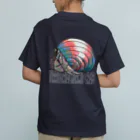 QUEER YADOKARIの白っぽい字のTerrestrial Hermit Crab (trans) Organic Cotton T-Shirt