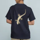 LalaHangeulのJapanese gecko(ニホンヤモリ)　英語デザイン オーガニックコットンTシャツ