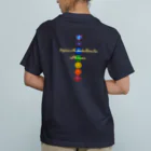 💖宇宙整体♪🌈♪こころからだチャンネル♪💖のHappiness is the connection between love and the universe. オーガニックコットンTシャツ