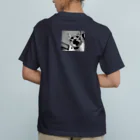 壁かべSHOP・SUZURI店のんにゃあんにゃ？ハーフトーン Organic Cotton T-Shirt