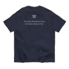 Andiamoのシンプルおひげ。（両面/白） オーガニックコットンTシャツ