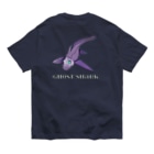 LalaHangeulのGhost Shark バックプリント Organic Cotton T-Shirt