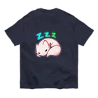 TsuzeraのSleepy Nekolotl オーガニックコットンTシャツ