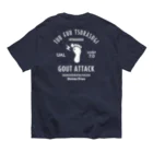 【SALE】Tシャツ★1,000円引きセール開催中！！！kg_shopの[★バック] GOUT ATTACK (文字ホワイト) オーガニックコットンTシャツ