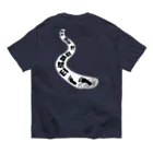 LalaHangeulの千里の道も一歩から ハングルデザイン バックプリント Organic Cotton T-Shirt