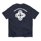 『NG （Niche・Gate）』ニッチゲート-- IN SUZURIの吾唯足知（吾唯足りるを知る。）アーチ・白/白・英語 Organic Cotton T-Shirt