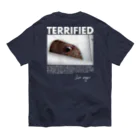 Let's go vegan!のTerrified オーガニックコットンTシャツ