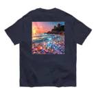 Mellow-Skyの美しすぎるハートシーグラス Organic Cotton T-Shirt