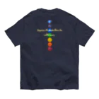 💖宇宙整体♪🌈♪こころからだチャンネル♪💖のHappiness is the connection between love and the universe. オーガニックコットンTシャツ