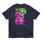 LalaHangeulの紫陽花～수국～#ハングル オーガニックコットンTシャツ