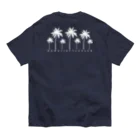 ハワイスタイルクラブの〔Back Print〕 Palm tree オーガニックコットンTシャツ