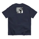 壁かべSHOP・SUZURI店のんにゃあんにゃ？ハーフトーン Organic Cotton T-Shirt