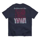 CircusDesignWorksのYNWA[red×gray] オーガニックコットンTシャツ