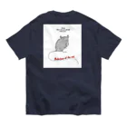 CARPE DIEMのファッ×ンラット 白枠 オーガニックコットンTシャツ