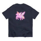 どるちぇ＊うさぎの＊ゆめのなかのうさぎ＊うさぎとユニコーン オーガニックコットンTシャツ