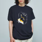 猫社謹製の三毛猫銘酒 オーガニックコットンTシャツ