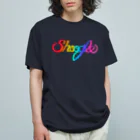 週刊少年ライジングサンズのShoogle(シューグル・週グル・週刊少年グルメ)ロゴ レインボー Organic Cotton T-Shirt