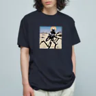 クラムチャウダーの暗い土地のエクスプローラー オーガニックコットンTシャツ