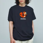 SUNDAYS GRAPHICSのどんぐリス（白ロゴ） オーガニックコットンTシャツ