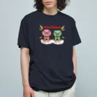 segasworksのオニケラちゃん！(2 types of Triceratops) オーガニックコットンTシャツ