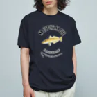 猫と釣り人のSHIROGISU_10CW_1 オーガニックコットンTシャツ