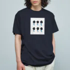 mitsui eimiのやわらかな花 (センレン) オーガニックコットンTシャツ