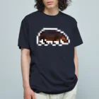 PITTEN PRODUCTSのPIXEL_ANIMAL_08(HIPPO) オーガニックコットンTシャツ