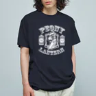 中華呪術堂（チャイナマジックホール）の【白・表】ロゴ風 peony lantern【牡丹灯籠】  Organic Cotton T-Shirt