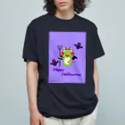 🐸かえるさんと仲間たち🐸のハロウィン　コウモリママ Organic Cotton T-Shirt