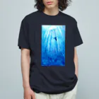 shokomumuの太古の海を泳ぐウミガメ オーガニックコットンTシャツ