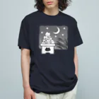 Charamaru Marketの重なる猫（お団子） オーガニックコットンTシャツ