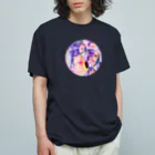 💖宇宙整体♪🌈♪こころからだチャンネル♪💖のhealing mermaid LARA陰陽バランス オーガニックコットンTシャツ