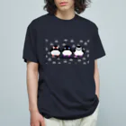 ヤママユ(ヤママユ・ペンギイナ)のうっすらとつもる ピコピゴセリス Organic Cotton T-Shirt