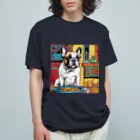 ブヒブヒフィーバーのフレブル オーガニックコットンTシャツ