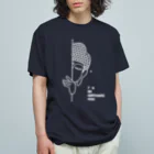 Bo tree teeのWatch  (white / ロゴマークあり) オーガニックコットンTシャツ