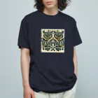 kotpopのSymmetrical Owls Organic Cotton T-Shirt