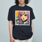 Sunlit Horizonの令和・浮世絵ギャル Organic Cotton T-Shirt