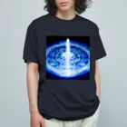 幻想の館の不思議模様・水 オーガニックコットンTシャツ