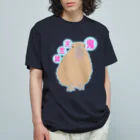 LalaHangeulの鬼天竺鼠(カピバラ) オーガニックコットンTシャツ