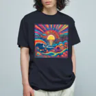 poniponiのアートポップな夏 オーガニックコットンTシャツ