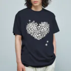 COULEUR PECOE（クルールペコ）のほやだまハート オーガニックコットンTシャツ