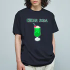NIKORASU GOの昭和レトロデザイン「クリームソーダ」 Organic Cotton T-Shirt