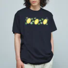 Lily bird（リリーバード）のスライスレモンとレモンの花 オーガニックコットンTシャツ