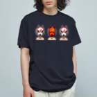 月が輝くこんな夜にの狐兄弟 オーガニックコットンTシャツ